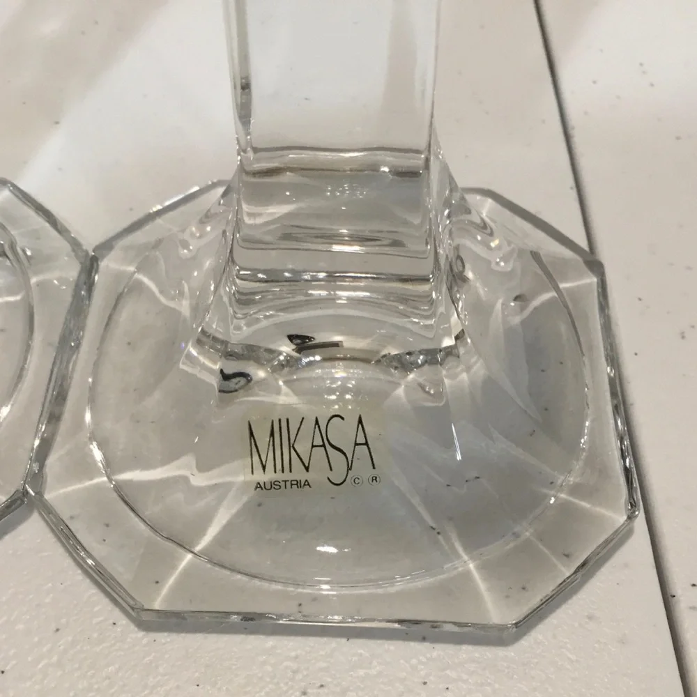 Pair of Mikasa Candle Holders 7” Made in Austria